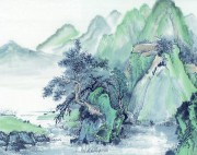 近现代山水2_佚名 山水画页huaniaohua3_337