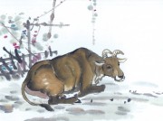 生肖动物_佚名 生肖动物集J173-77-国画生肖动物8