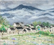 中国油画_张迎春 沱川系列之八 油画60X50