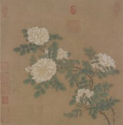 中国历代名画-宋代_宋 马远 图页 白蔷薇图页（故宫博物馆）