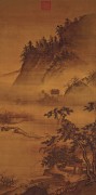 中国历代名画-宋代_宋 佚名 春游晚归 绢本 83×167 （缩）