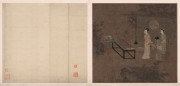 中国历代名画-宋代_宋 佚名 盥手观花图68.9x33