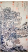 中国历代名画-元代_元 王蒙 东山草堂 纸本 60.9x113 （缩）