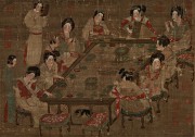 中国历代名画-唐代_唐 佚名 宫乐图 绢本 69.5×49 调.（缩）