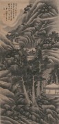 中国历代名画-明代_明 龚贤 松林书屋图83-172cm 
