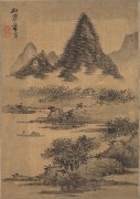 中国历代名画-明代_明 蓝瑛 山水册页十开-2 绢本 26.4x37.2 