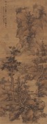 中国历代名画-明代_明 蓝瑛 云壑高逸图轴  调 66.8x172.4