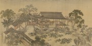 中国历代名画-清代_清 王云（ 汉藻）休园图-夏54-106cm 