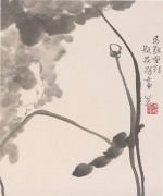 中国历代名画-清代_清 朱耷（八大山人） 花鸟山水册6 