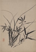 中国历代名画-清代_清 诸升 兰竹石图册32-22cm-3 